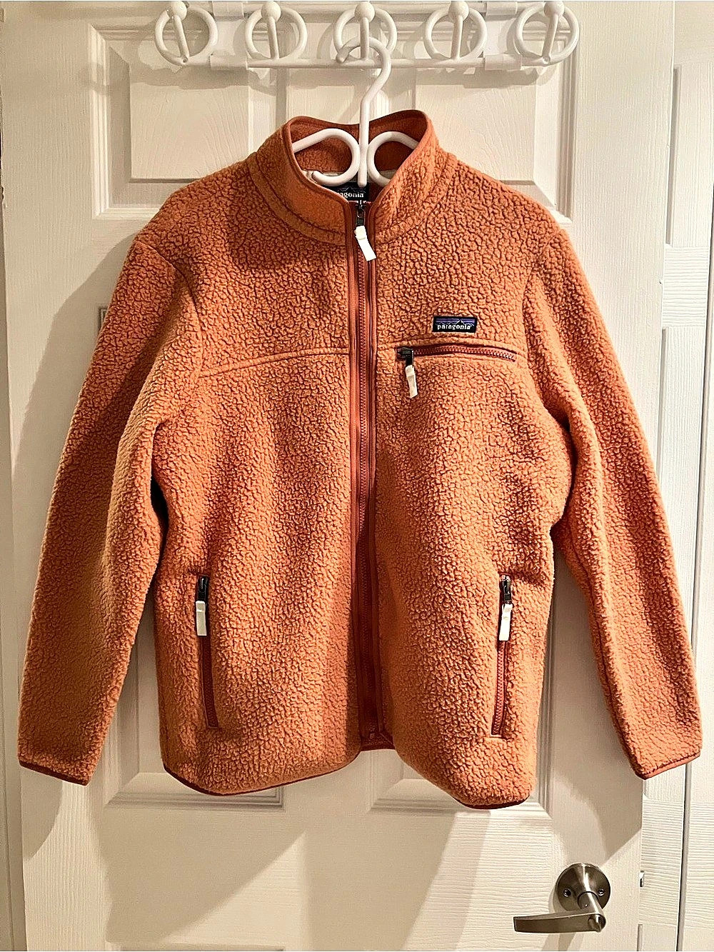 Patagonia Fleece Jacket Orange Large